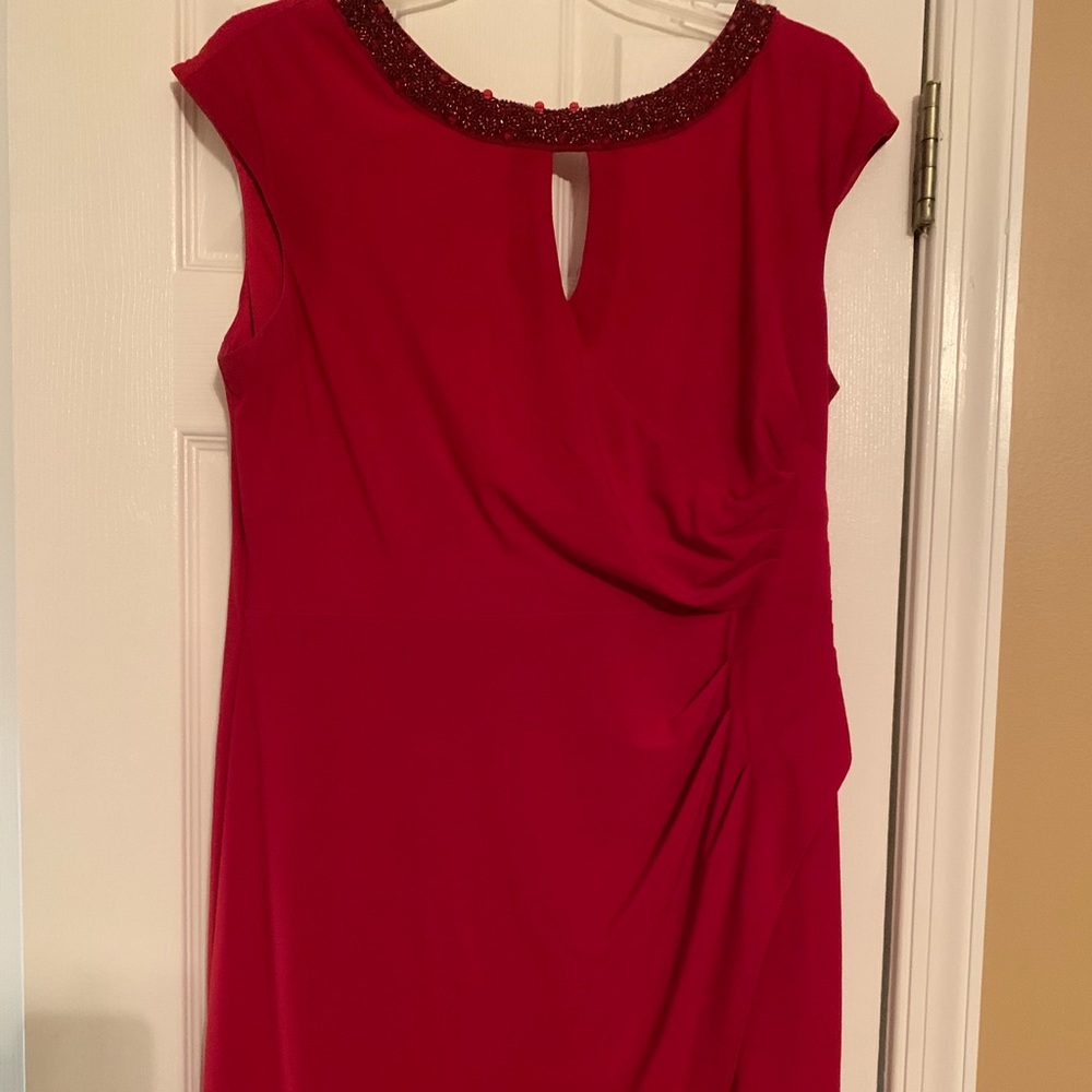 Alex Evening Dress Size 14 Red